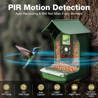 Smart Bird Feeder with PIR Motion Detection and Auto Capture