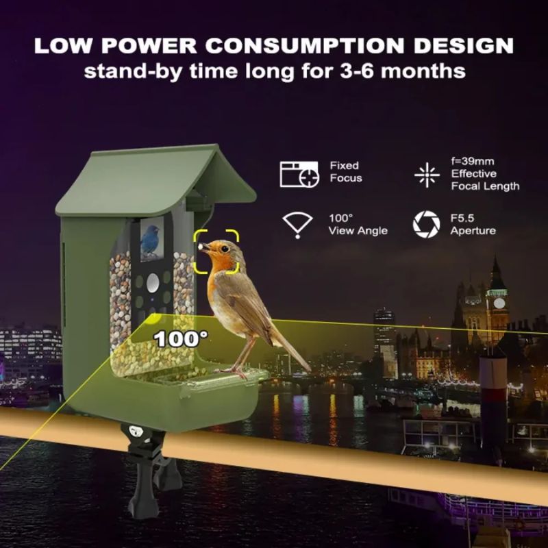 Smart Bird Feeder with PIR Motion Detection and Auto Capture