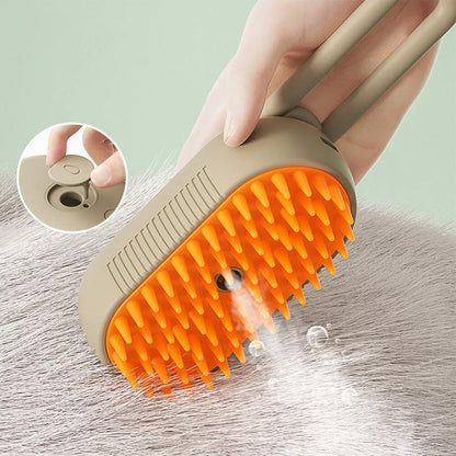 Cat Steam Brush For Pet Grooming